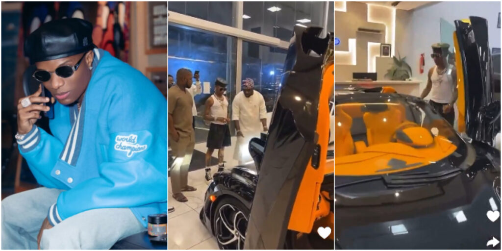 Wizkid stuns fans as he acquires N1.7 Billion 2024 McLaren 750S