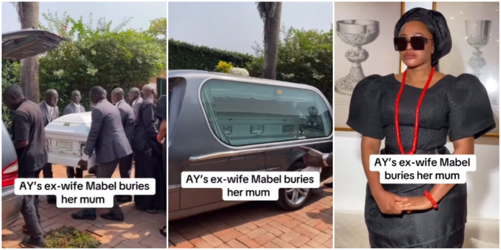 Mabel Makun mourns as she lays her mother to rest in emotional burial