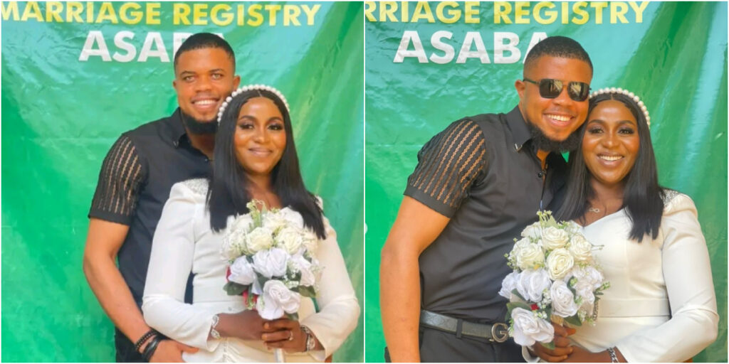 Faith Steve weds fiancé in civil wedding ceremony