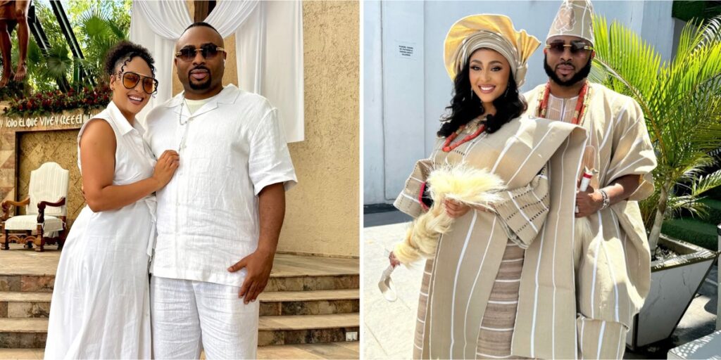 Olakunle Churchill and Rosy Meurer mark 5 years of marriage