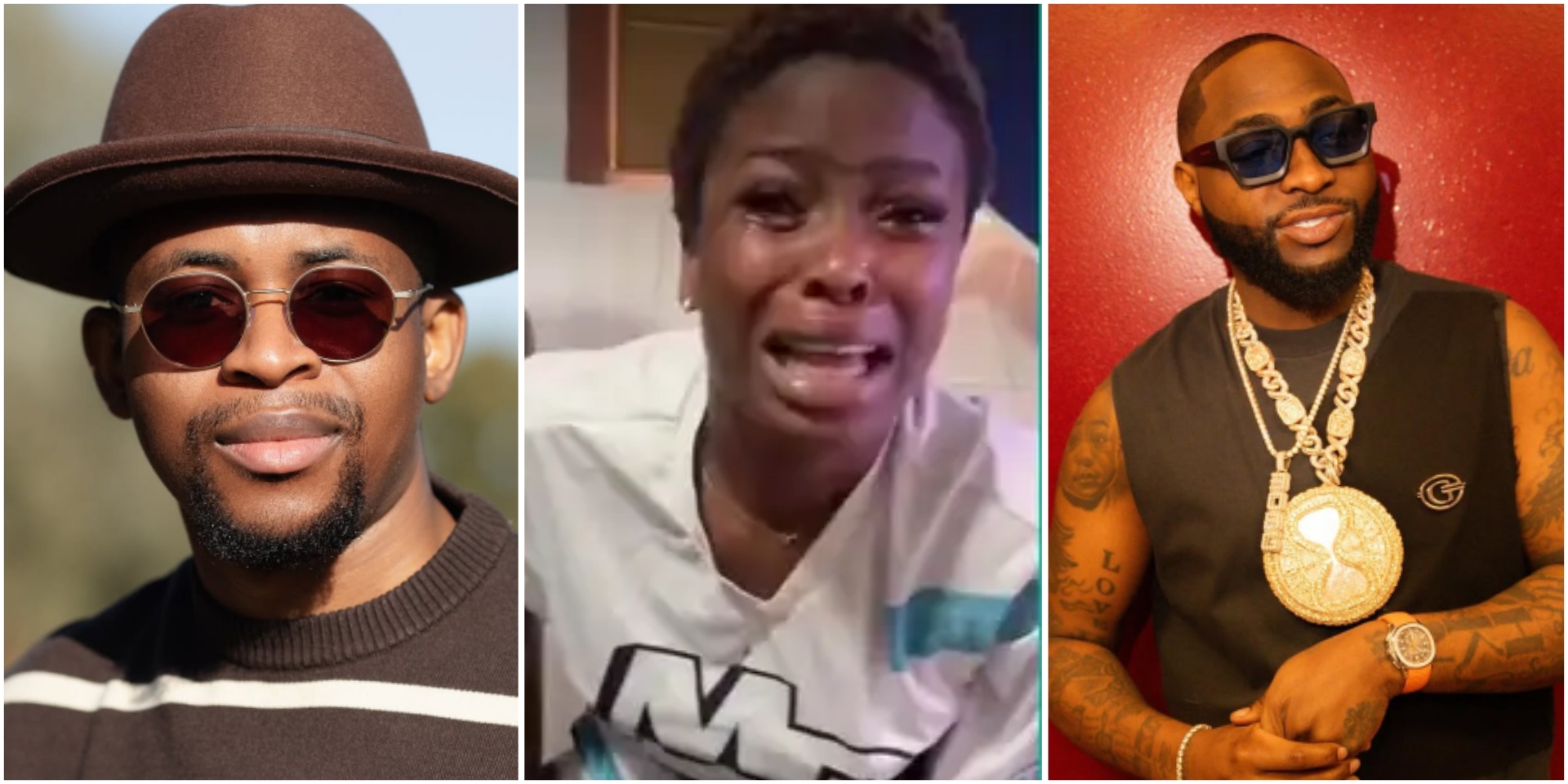 Solomon Buchi reacts as lady cries uncontrollably after Davido followed her on IG