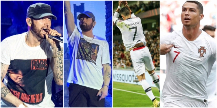 Goat recognizes Goat – Fans cheer as Eminem nails Ronaldo’s ‘Siiuuu’ celebration at Abu Dhabi concert (VIDEO)