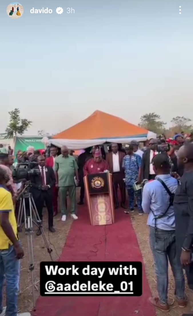 Davido visits Governor Adeleke’s office; graces Osun state’s project launch; meets Oluwo of Iwo (VIDEO)