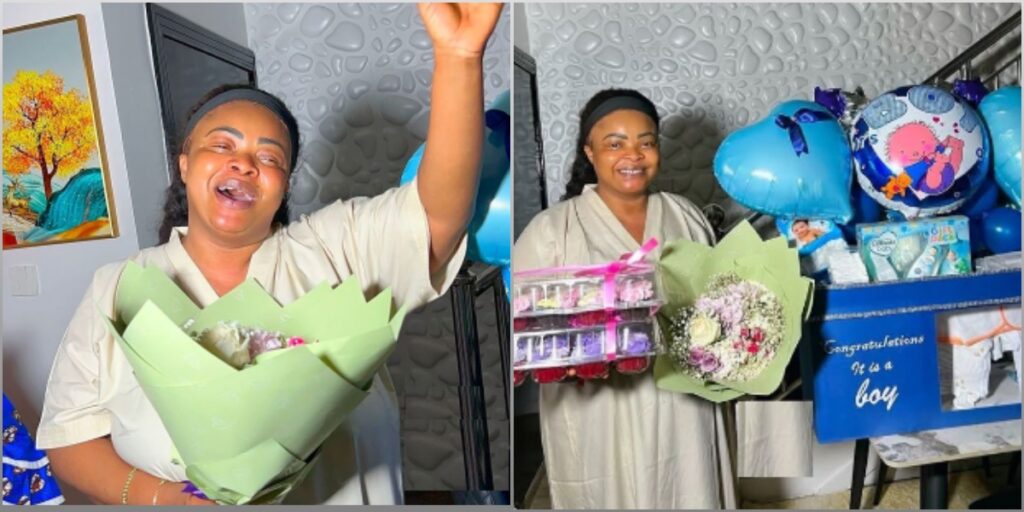 Dayo Amusa gets emotional as fans shower her with surprise gifts