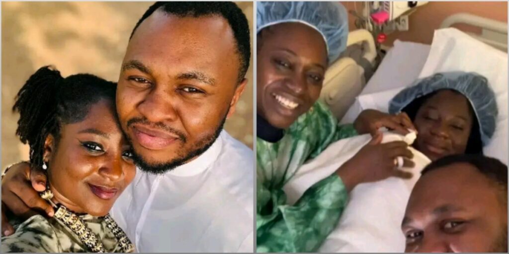 Deborah Eneche and husband, Samuel Uloko welcome baby boy