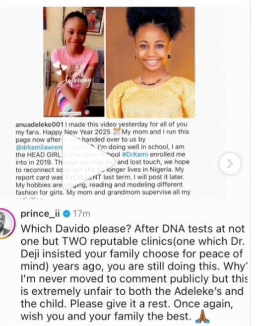 Alleged first daughter of Davido speaks out in new clip; Singer’s ex-Lawyer responds with DNA test details