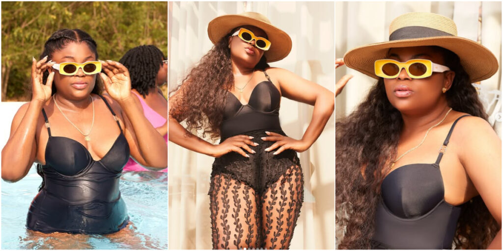 Funke Akindele stuns in rare sultry outfit during Ghana trip, fans gush