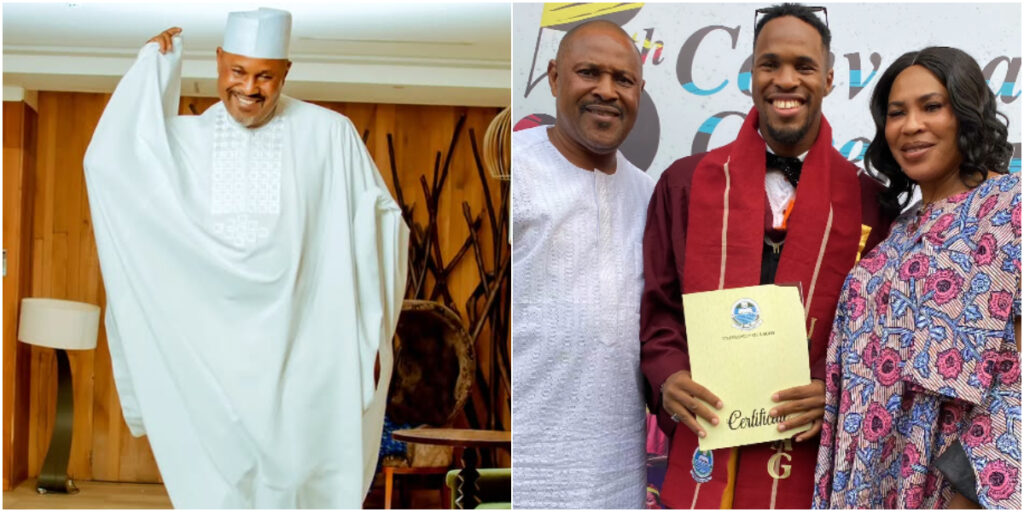 Saidi Balogun and Faithia Williams share heartwarming moment from son’s graduation ceremony