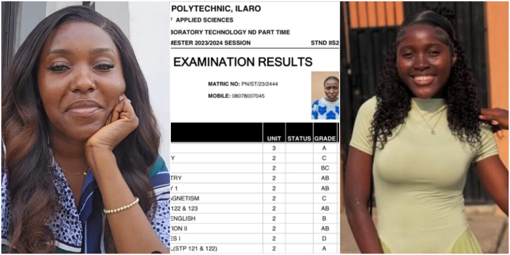 Biola Bayo faces criticism for sharing daughter’s result online