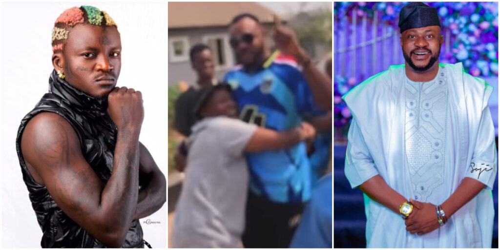 Portable calls out Odunlade Adekola over video of him hugging his baby mama