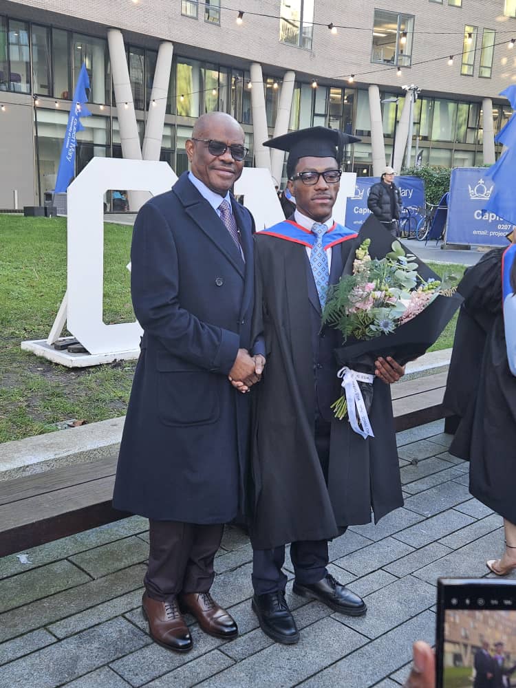 Wike’s son bags Master of Laws from Queen Mary University, London