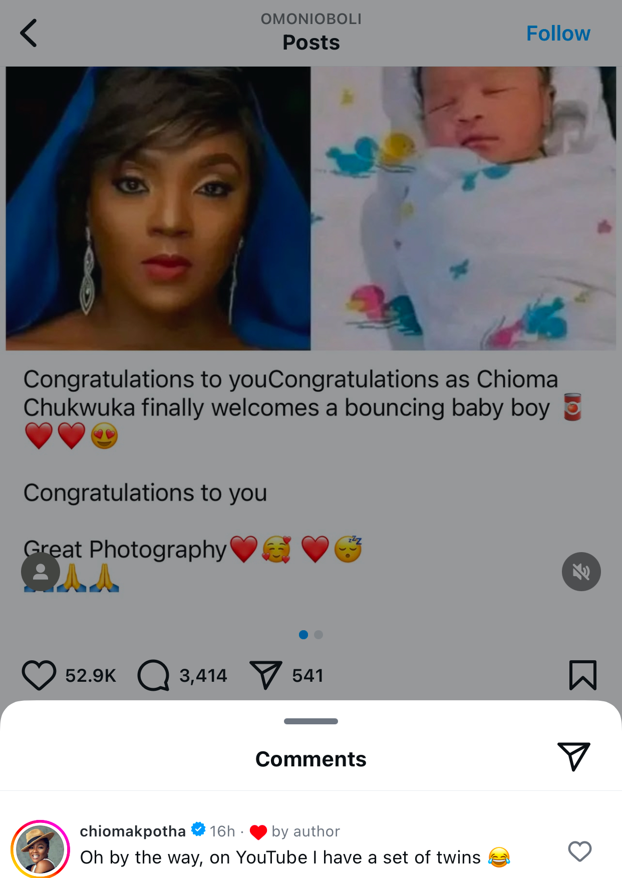 ‘New Mum’ responds as Omoni Oboli addresses claims that Chioma Akpotha welcomed baby boy