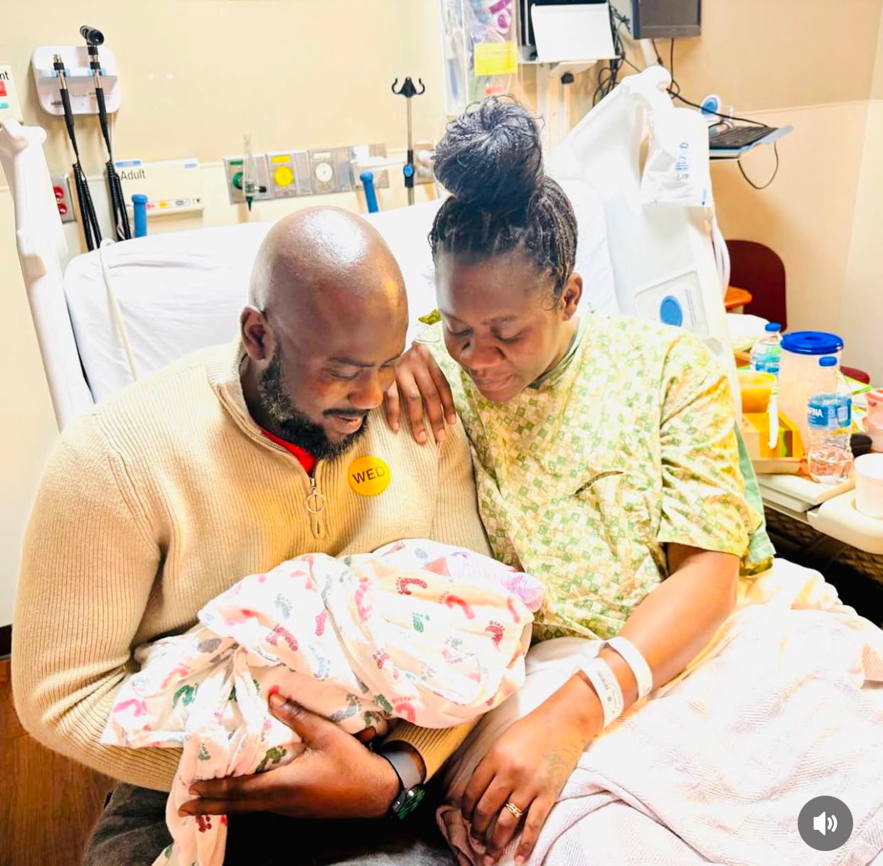 Olayinka Solomon welcomes baby boy with hubby