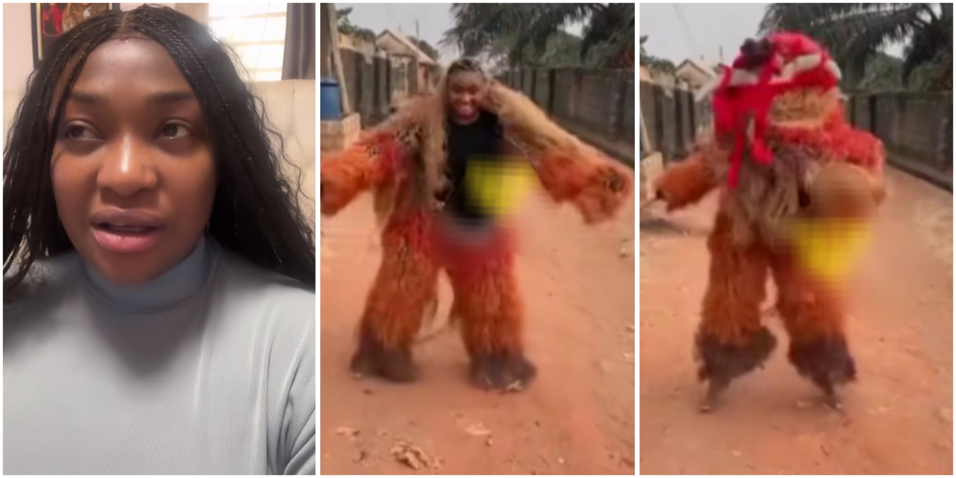 Lizzy Gold apologizes to Igbos after being dragged for wearing masquerade costume