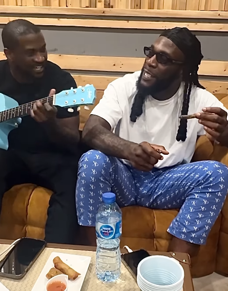 Peter Okoye shares sweet moment with Burna Boy, sparks collaboration buzz