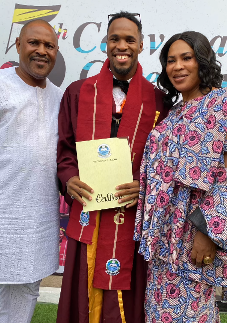 Saidi Balogun and Faithia Williams share heartwarming moment from son’s graduation ceremony