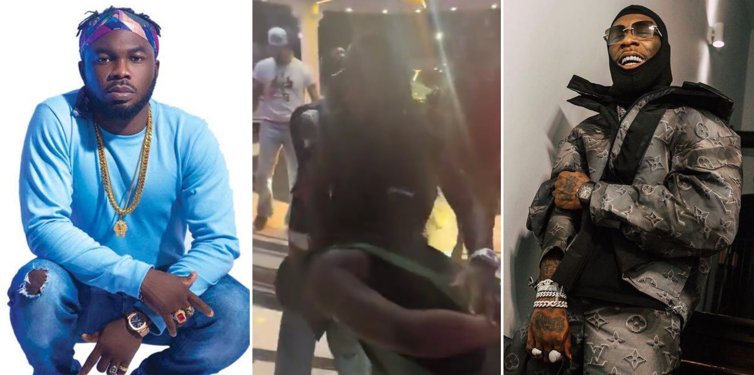 Outrage as Slimcase bows to greet Burna Boy in viral video