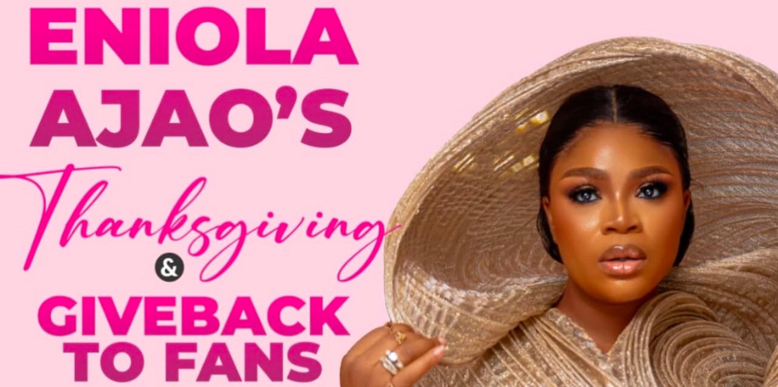 Eniola Ajao to empower fans with sewing machines, makeup products, hairdryers