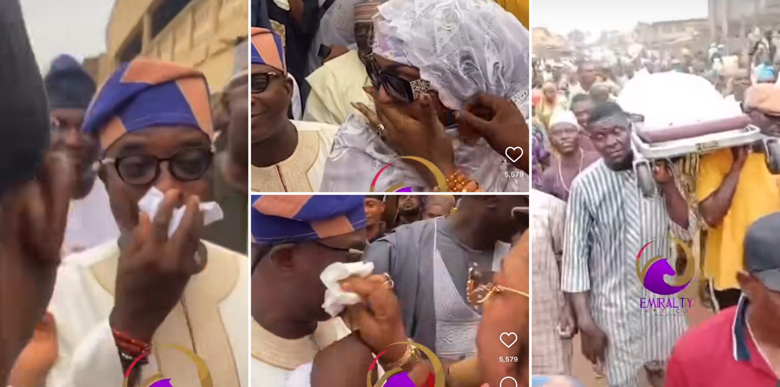 singer in tears, wives compete for attention at Ijebu-Ode amidst teeming crowd [VIDEO]