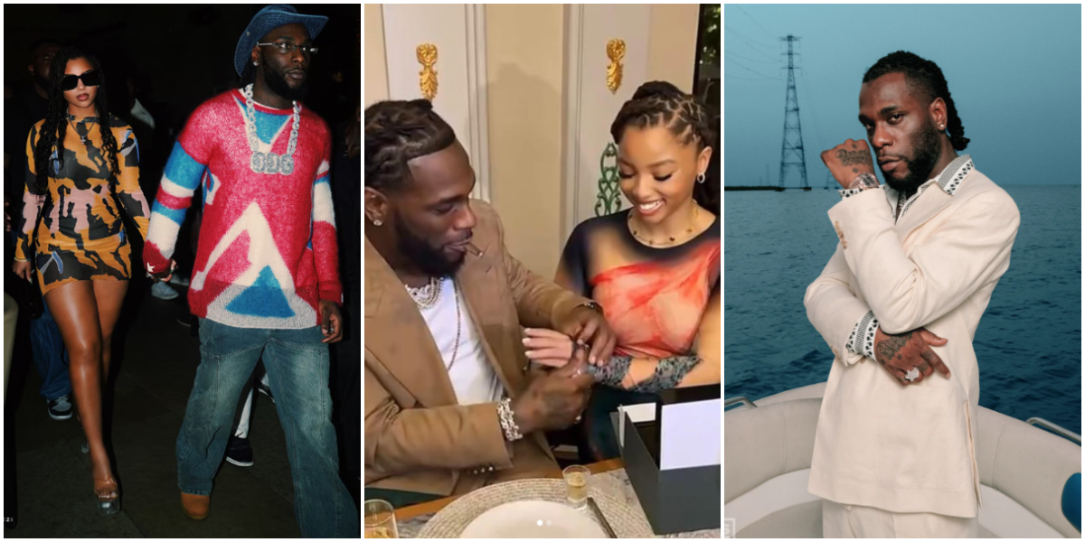 Burna Boy deletes all posts as lover Chloe Bailey leaves him