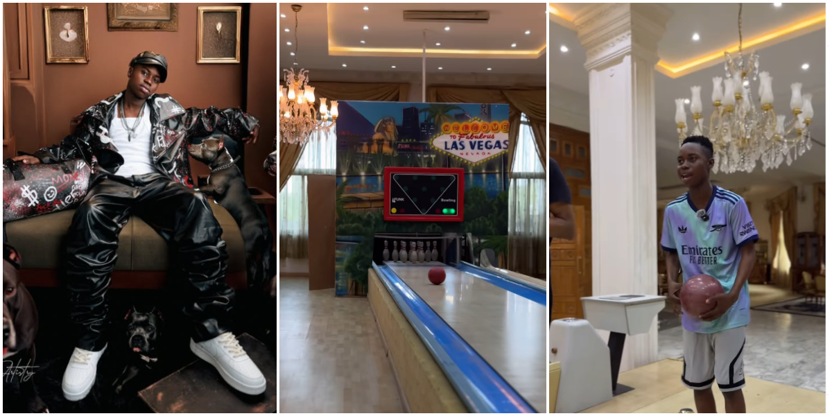 Peller in awe as he visits Rasak Okoya’s mansion, changes his surname after seeing the billionaire’s house