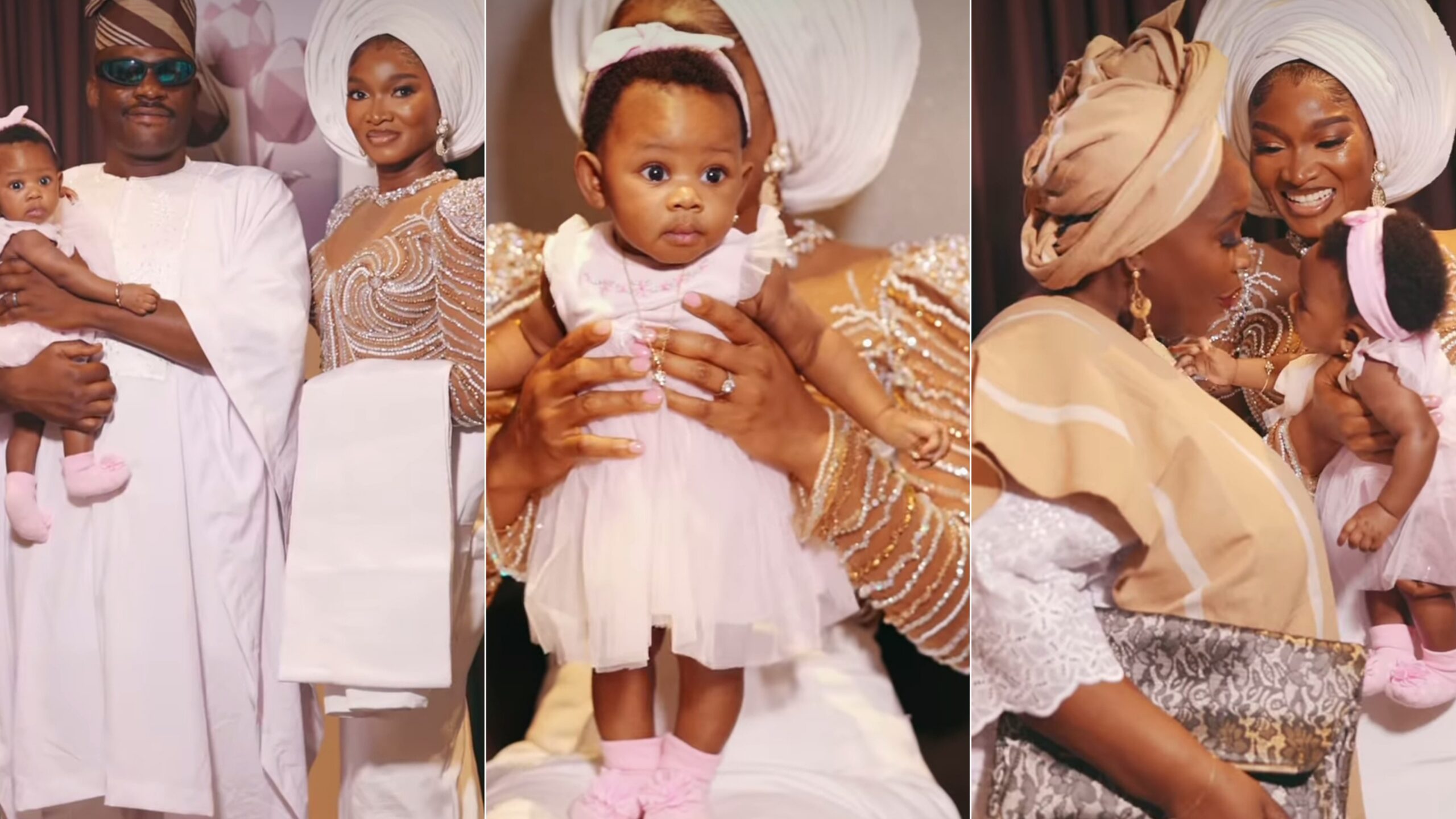 Wofai Fada unveil baby’s face as they celebrate her dedication