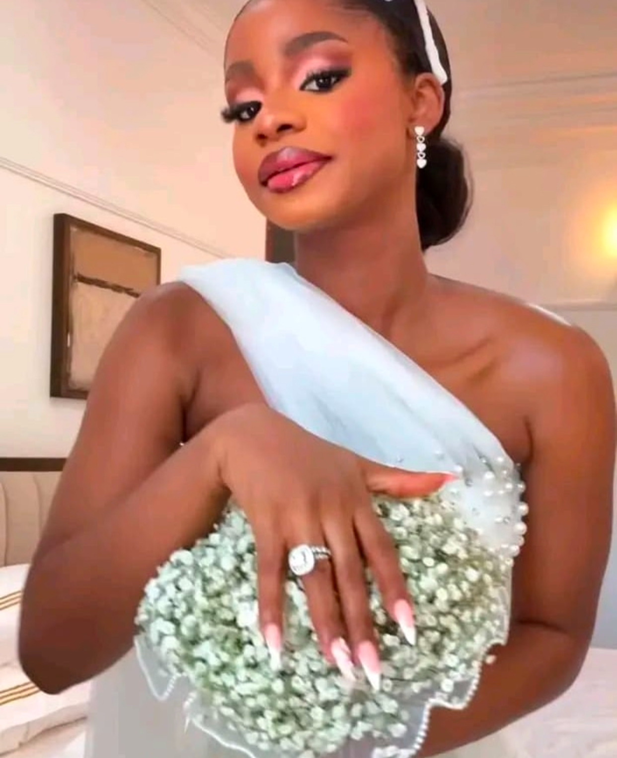 Priscilla Ojo and Juma Jux hold intimate civil wedding as Enioluwa catches Bouquet, other fun moments