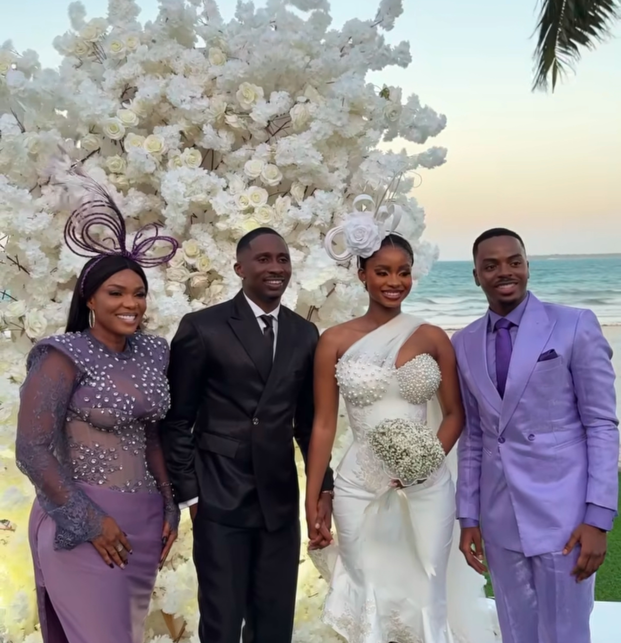 Priscilla Ojo and Juma Jux hold intimate civil wedding as Enioluwa catches Bouquet, other fun moments