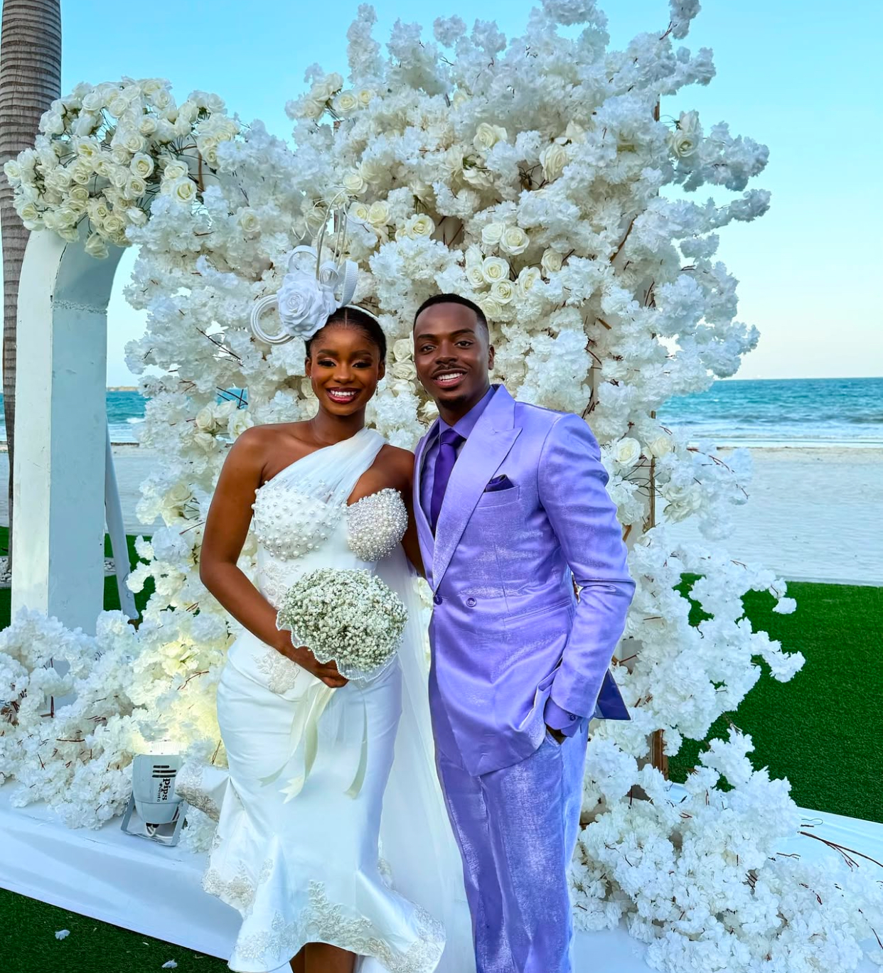 Priscilla Ojo and Juma Jux hold intimate civil wedding as Enioluwa catches Bouquet, other fun moments