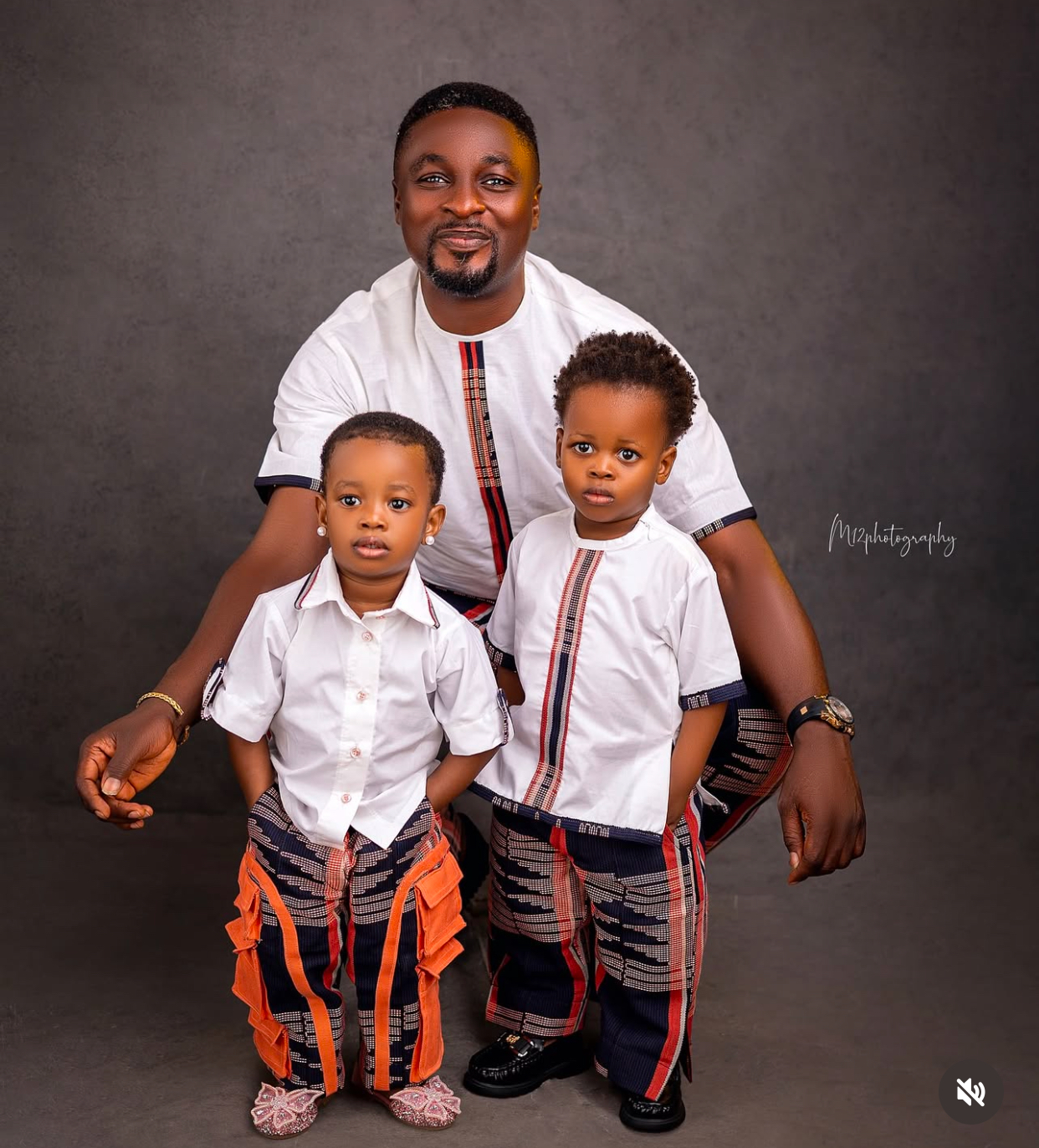 Seyi Edun celebrates hubby Adeniyi Johnson, their twins on joint birthday anniversary