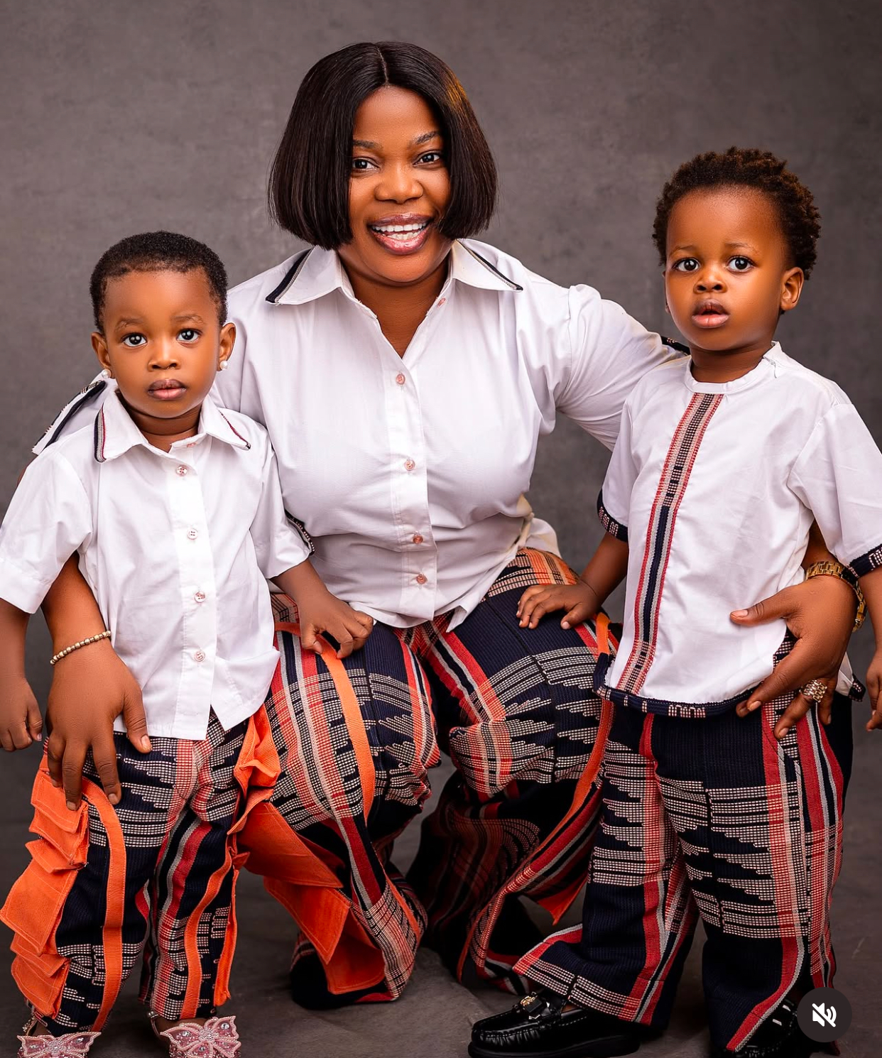 Seyi Edun celebrates hubby Adeniyi Johnson, their twins on joint birthday anniversary