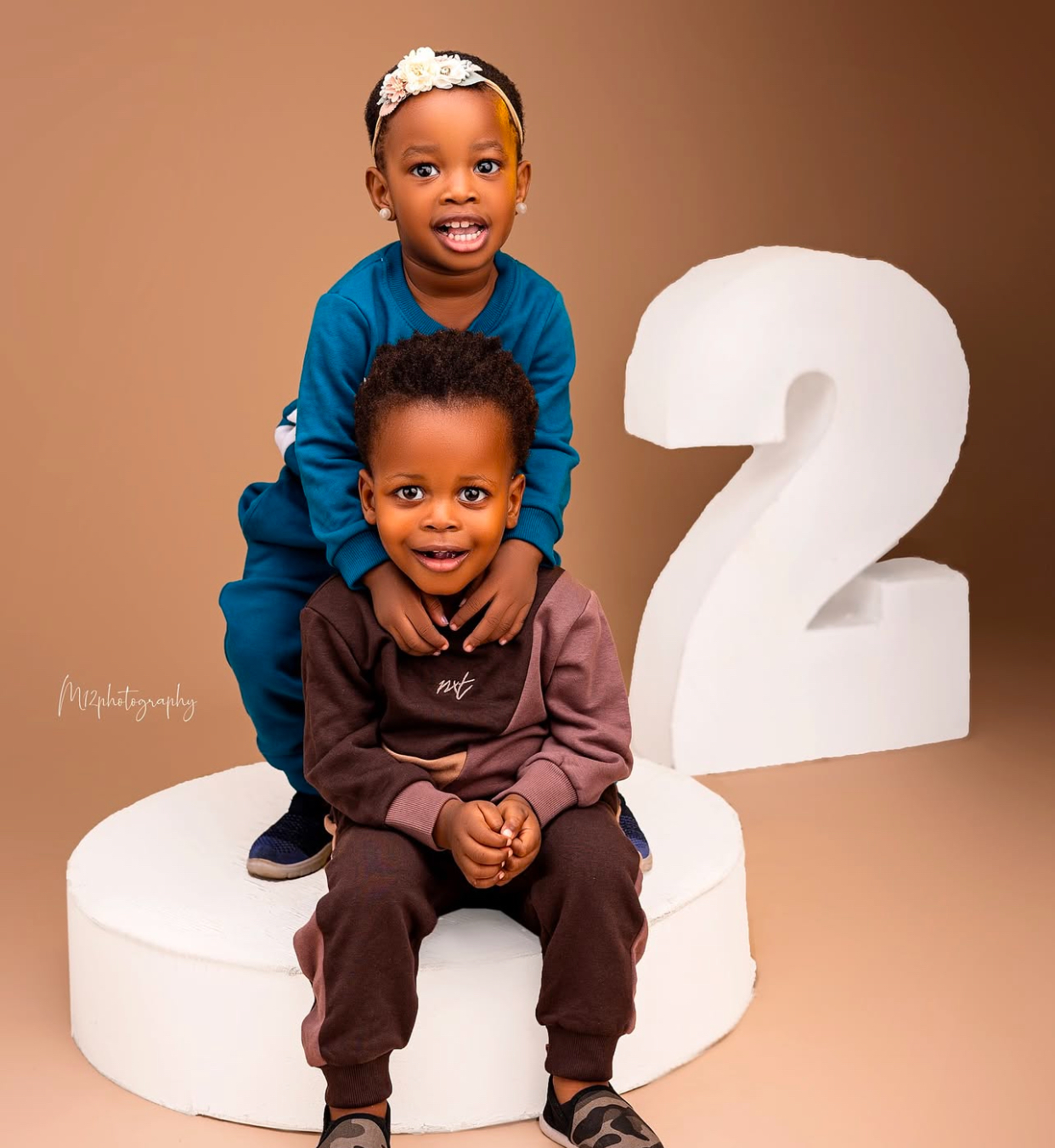 Seyi Edun celebrates hubby Adeniyi Johnson, their twins on joint birthday anniversary