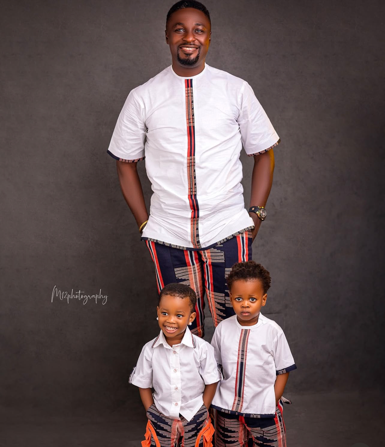 Seyi Edun celebrates hubby Adeniyi Johnson, their twins on joint birthday anniversary