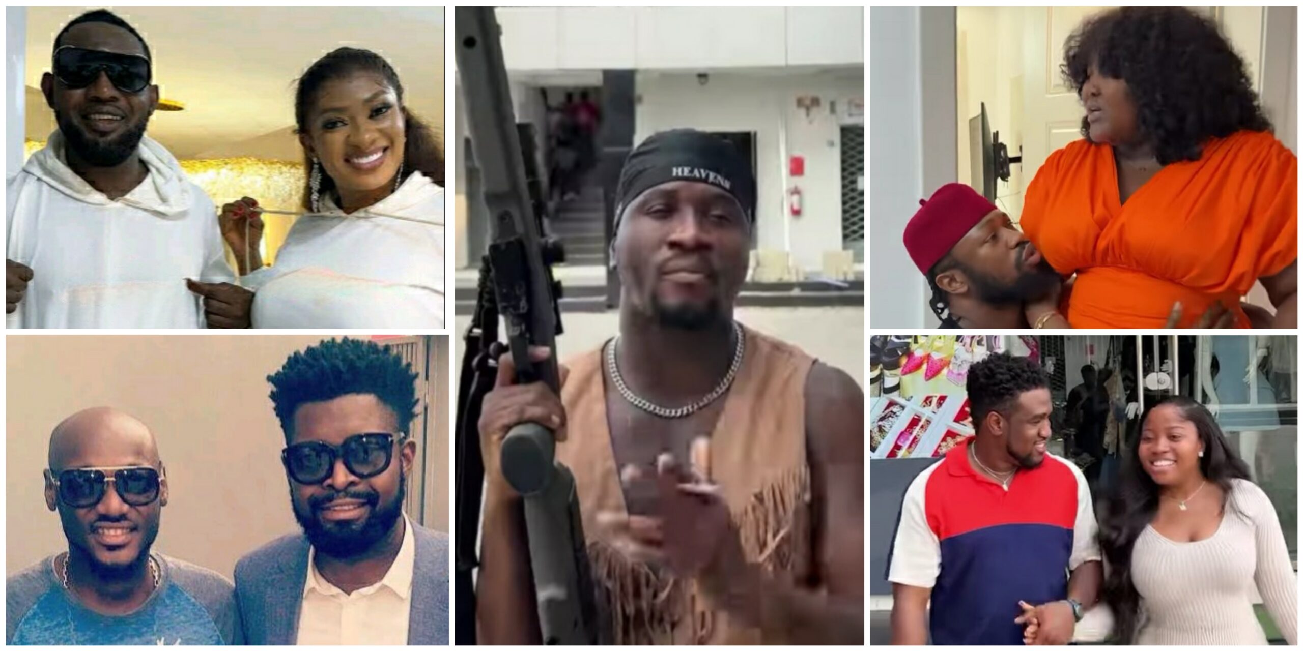 Nasboi casts May Edochie, AY, others in new skit about divorce; integrates 2face, Basketmouth into the story