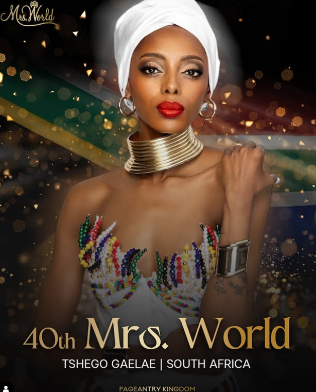 Tshego Gaelae becomes first black Mrs. World