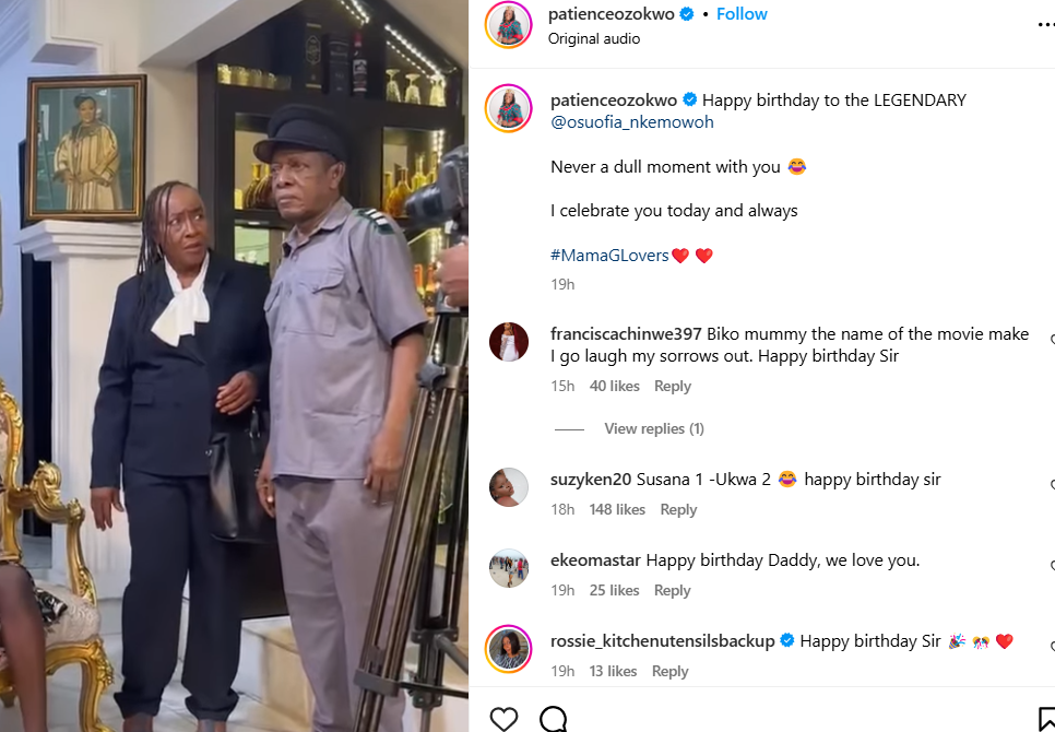 Patience Ozokwo celebrates Osuofia at 70