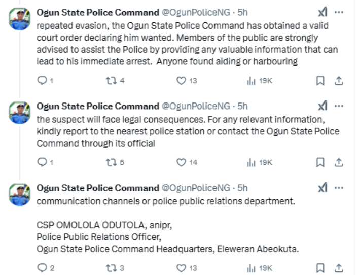 Police declare Portable wanted over assault on Ogun officials