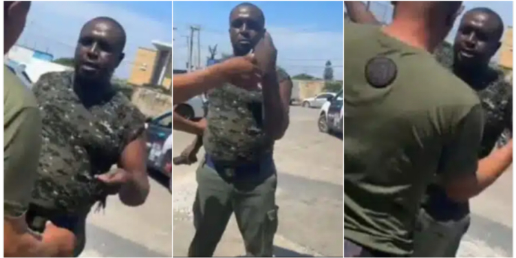 Nigerian army officer accused of assaulting woman at fuel station