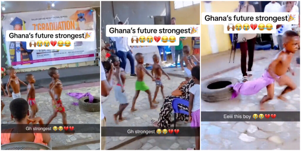 Little boys stun social media with their physical strength