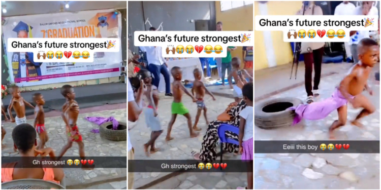 Little boys stun social media with their physical strength