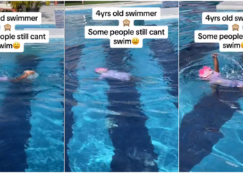 Little girl leaves internet awestruck with remarkable swimming talent