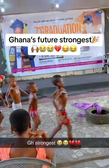 Little boys stun social media with their physical strength