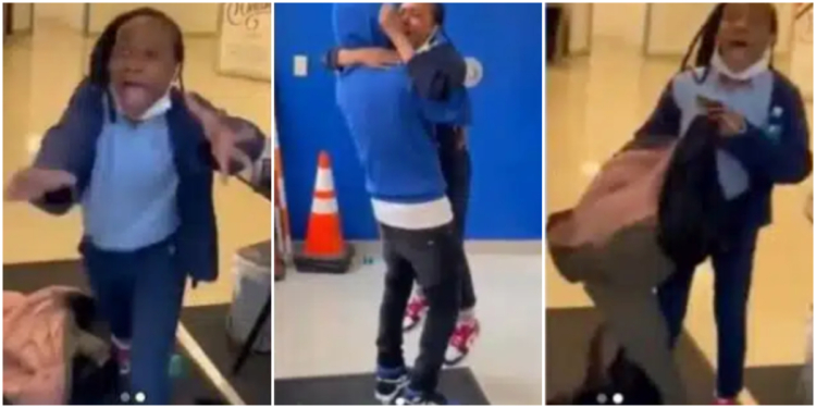 Father wrongly imprisoned for years surprises daughter at school