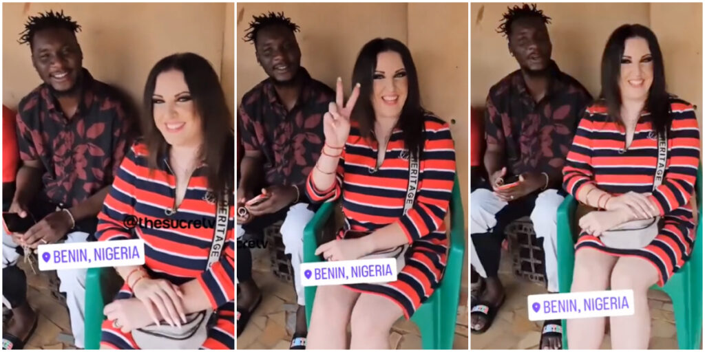 Nigerian man brings his Australian bride home to Benin, Edo State