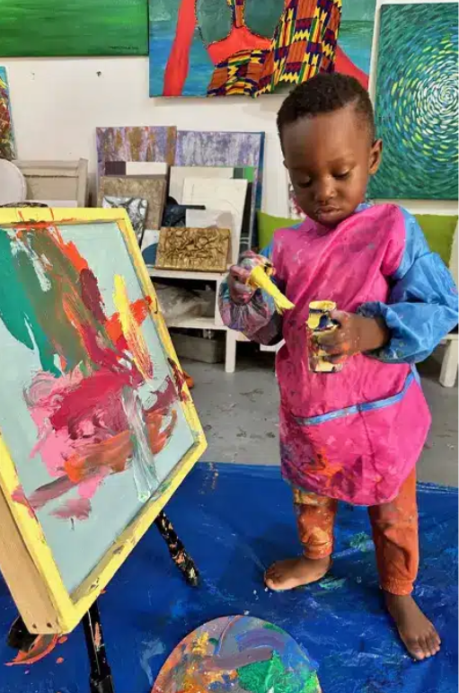 Ghanaian toddler makes history as youngest male artist 