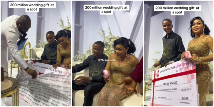 Man stuns many as he surprises brother with N200 million gift on wedding day