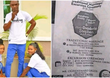 Nigerian man’s double wedding amid economic challenges goes viral