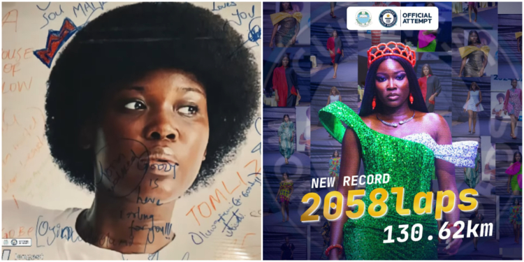 UNILAG student sets new Guinness World Record for longest catwalk