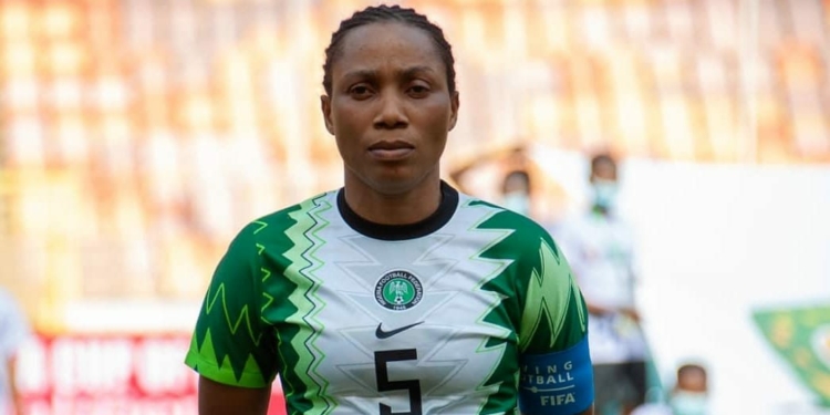 Onome Ebi, captain of the Super Falcons