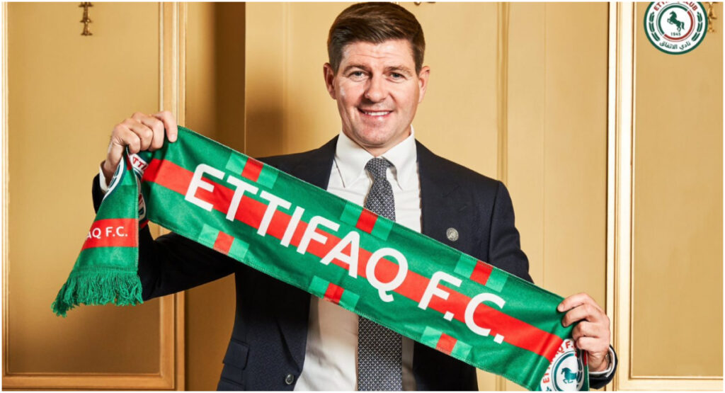 Steven Gerrard appointed manager of Saudi club Al-Ettifaq